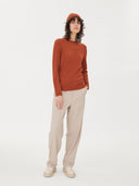 Women's Cashmere €79 Hat & Sweater Set Sugar Almond - Gobi Cashmere #color_sugar-almond