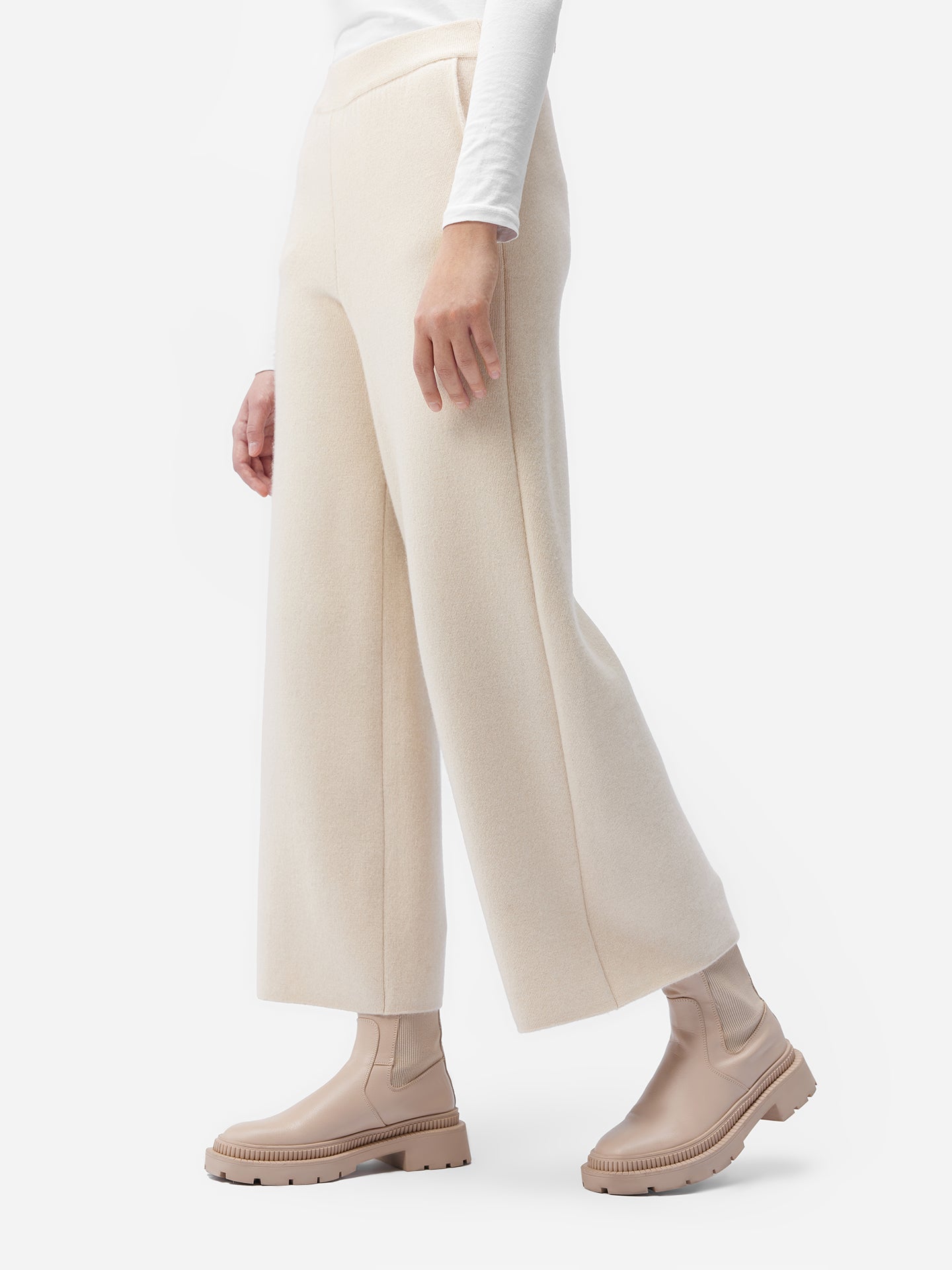 Women's GOBI - Responsible Cashmere Collection - Cashmere Wide-Leg Trousers