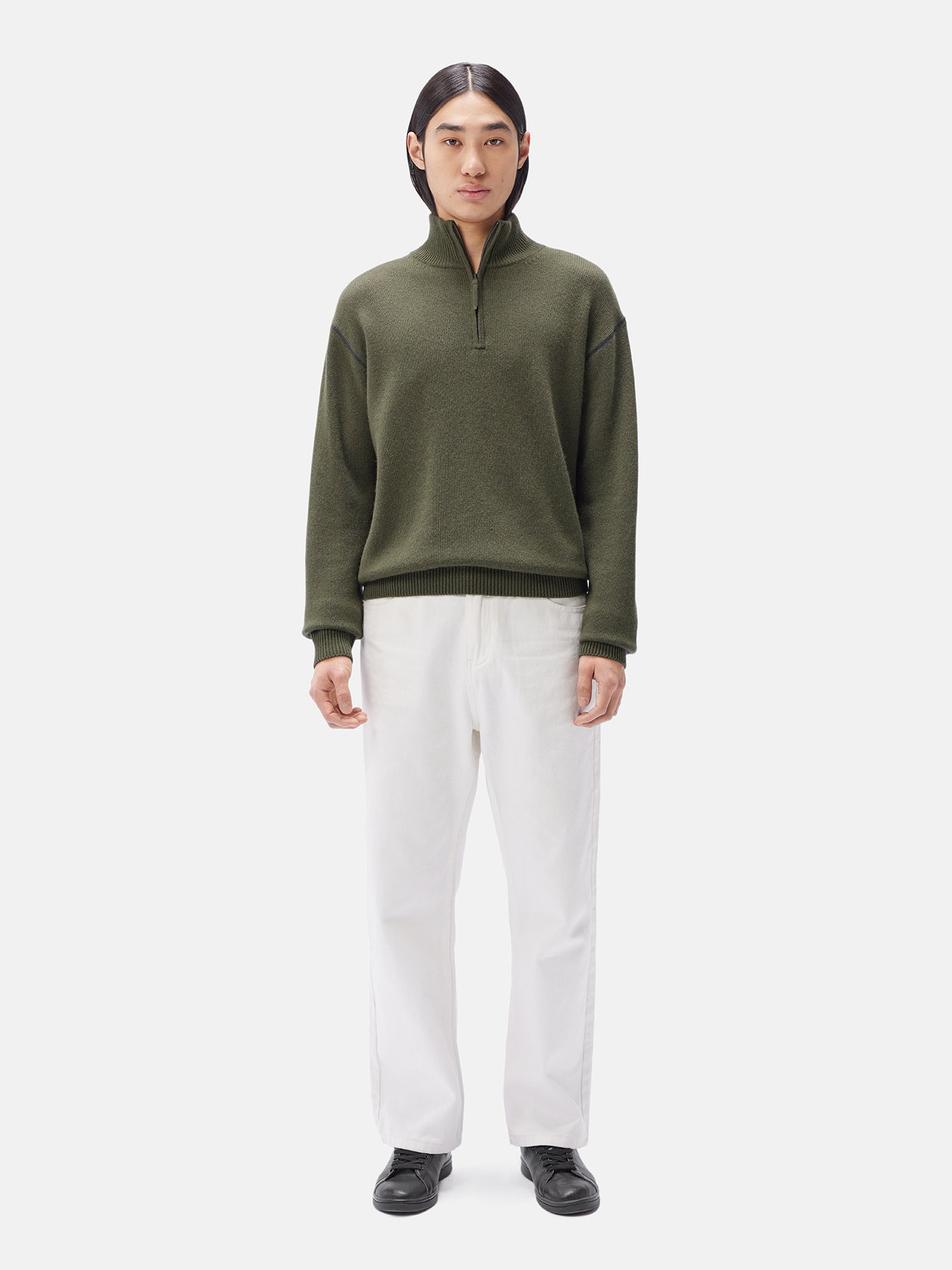 Men’s Cashmere Quarter-Zip Jumper