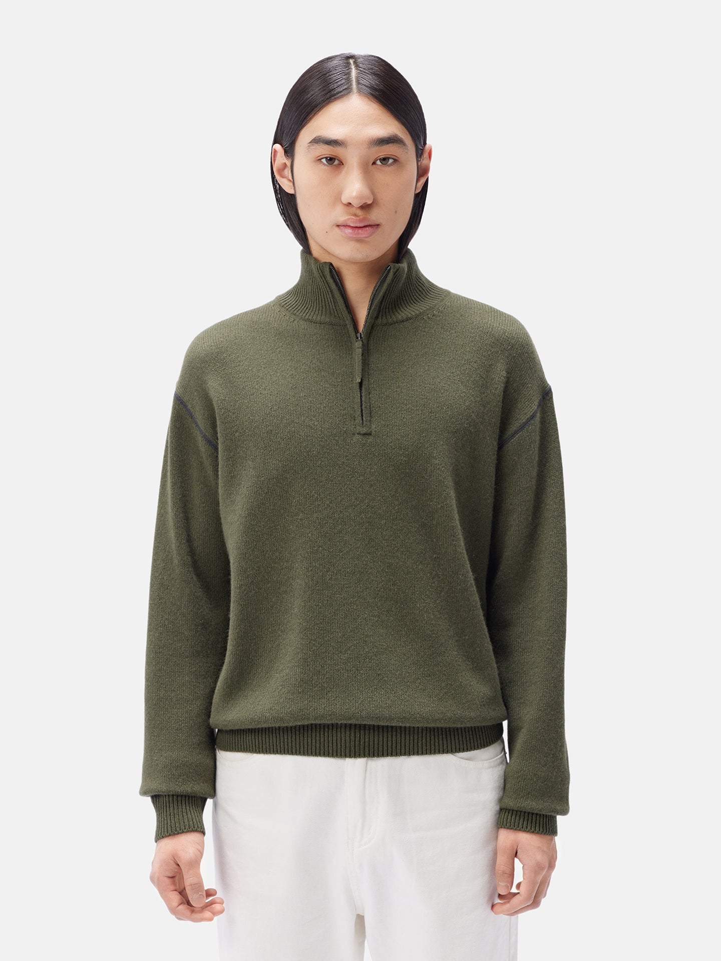 Men’s Cashmere Quarter-Zip Jumper