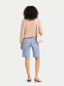 Organic Colour Women T-Neck  Cashmere Jumper Beige - Gobi Cashmere