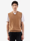 Men's Cashmere Vest Sheepskin - Gobi Cashmere #color_sheepskin
