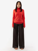 Women’s Basic Cashmere Turtleneck Sweater Fiesta | GOBI UK #color_fiesta