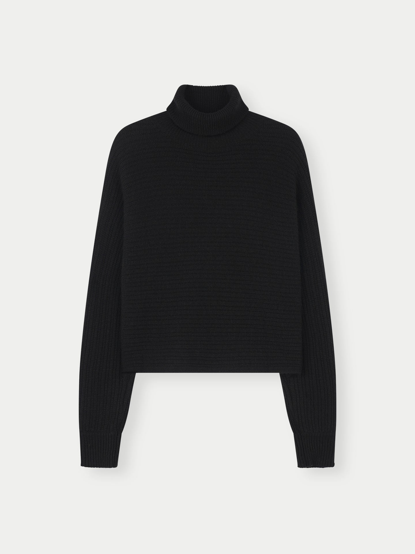 Cashmere Cropped T-Neck Sweater