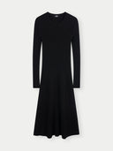 Black dress on a white background