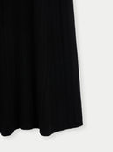 Women’s Textured Knit Cashmere Dress in Black | GOBI UK #color_black