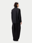 Double-Breasted Cashmere Suit Blazer | GOBI UK #color_black