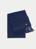 Cashmere Fringed Scarf Midnight - Gobi Cashmere
