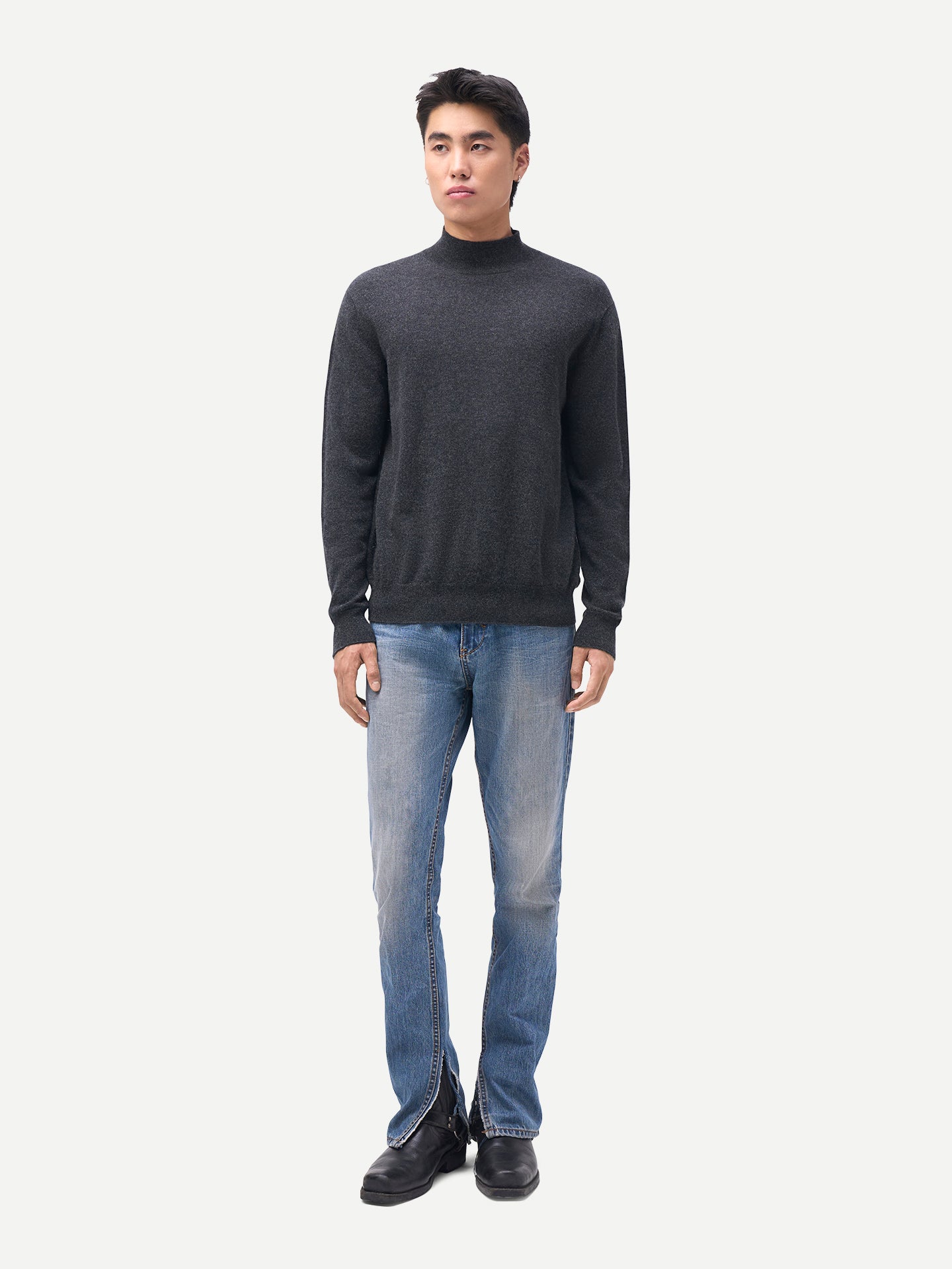 Timeless Mock Neck Cashmere Jumper