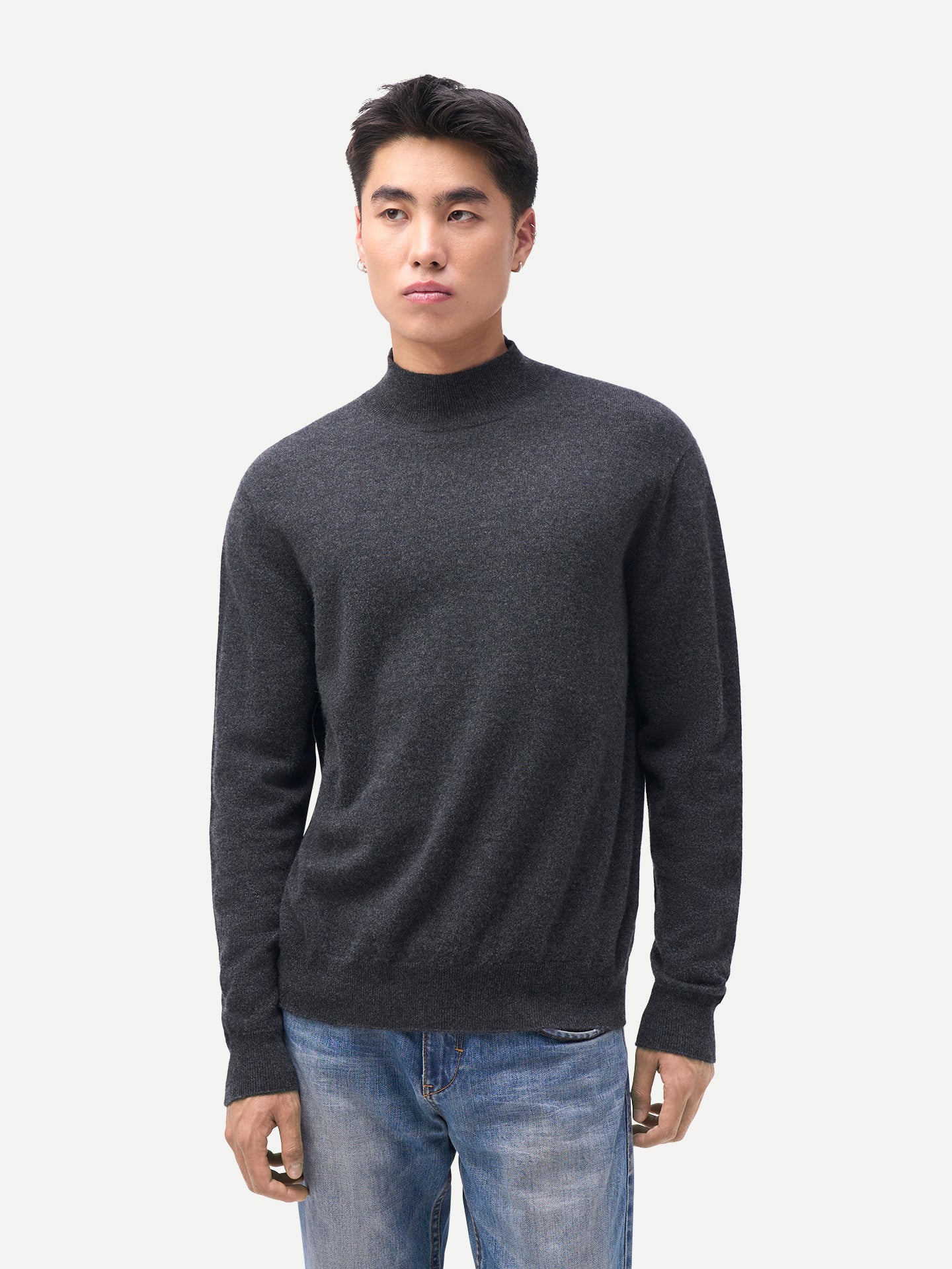 Timeless Mock Neck Cashmere Jumper