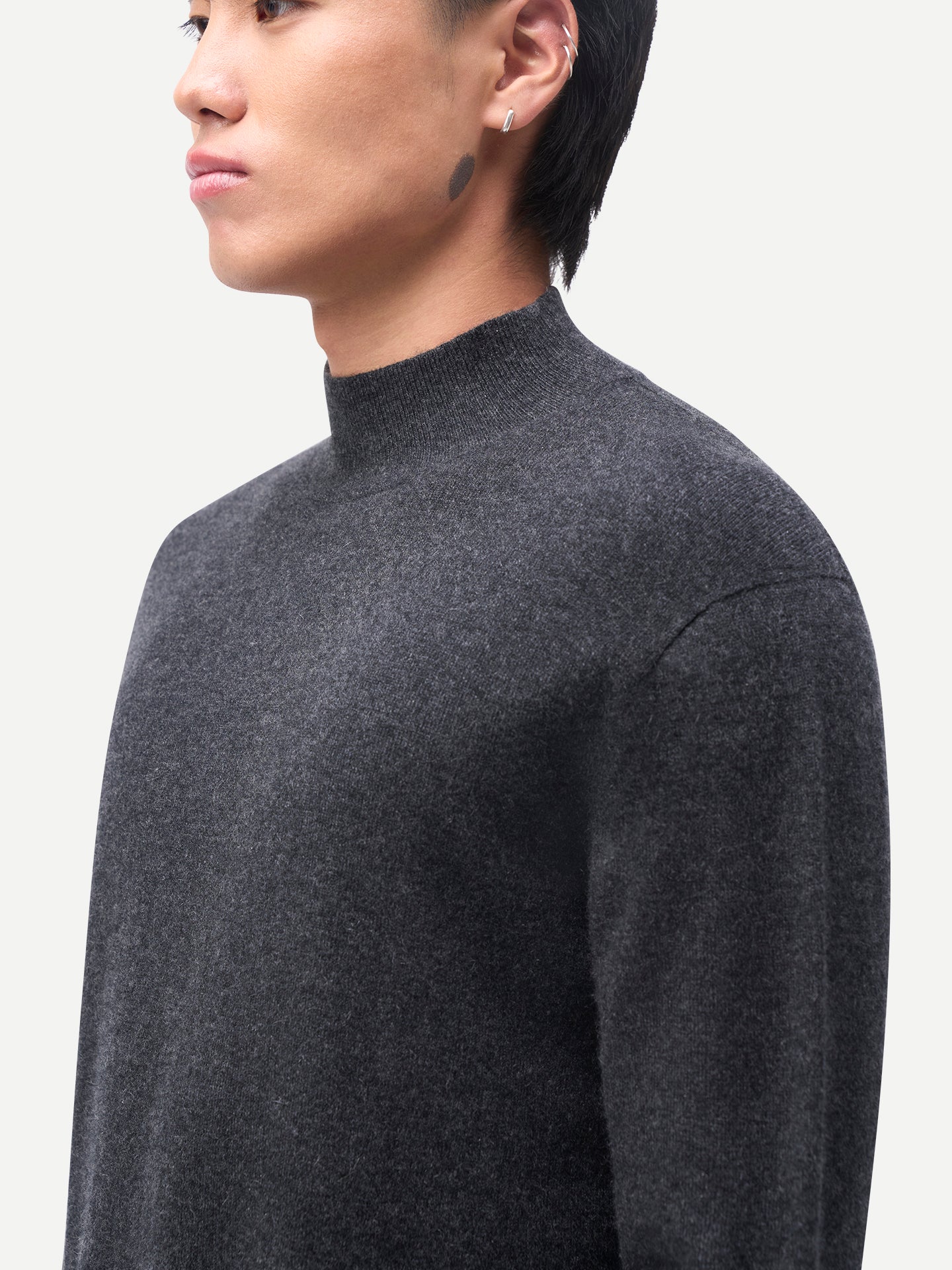 Timeless Mock Neck Cashmere Jumper