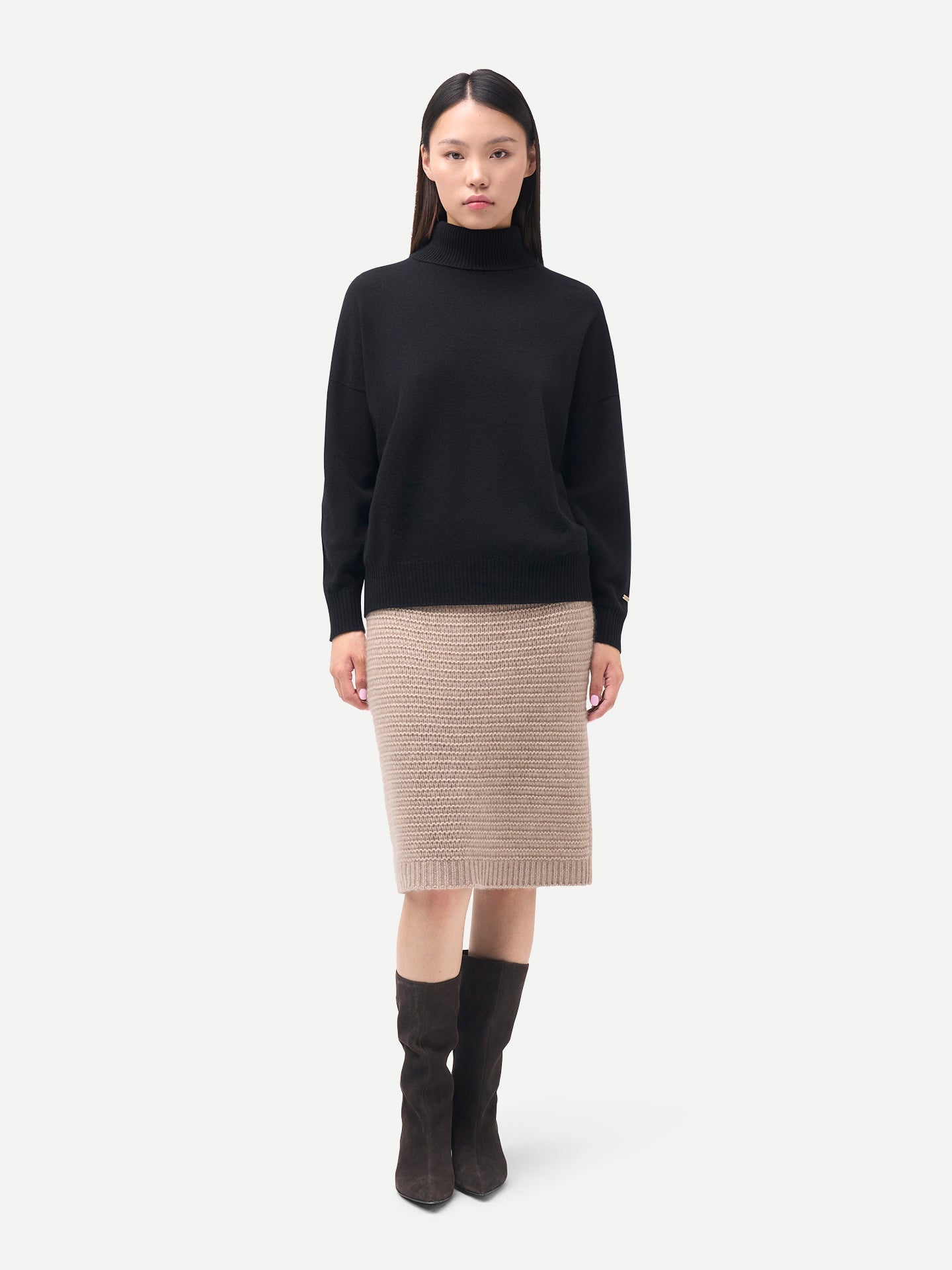 Women T-Neck  Cashmere Jumper