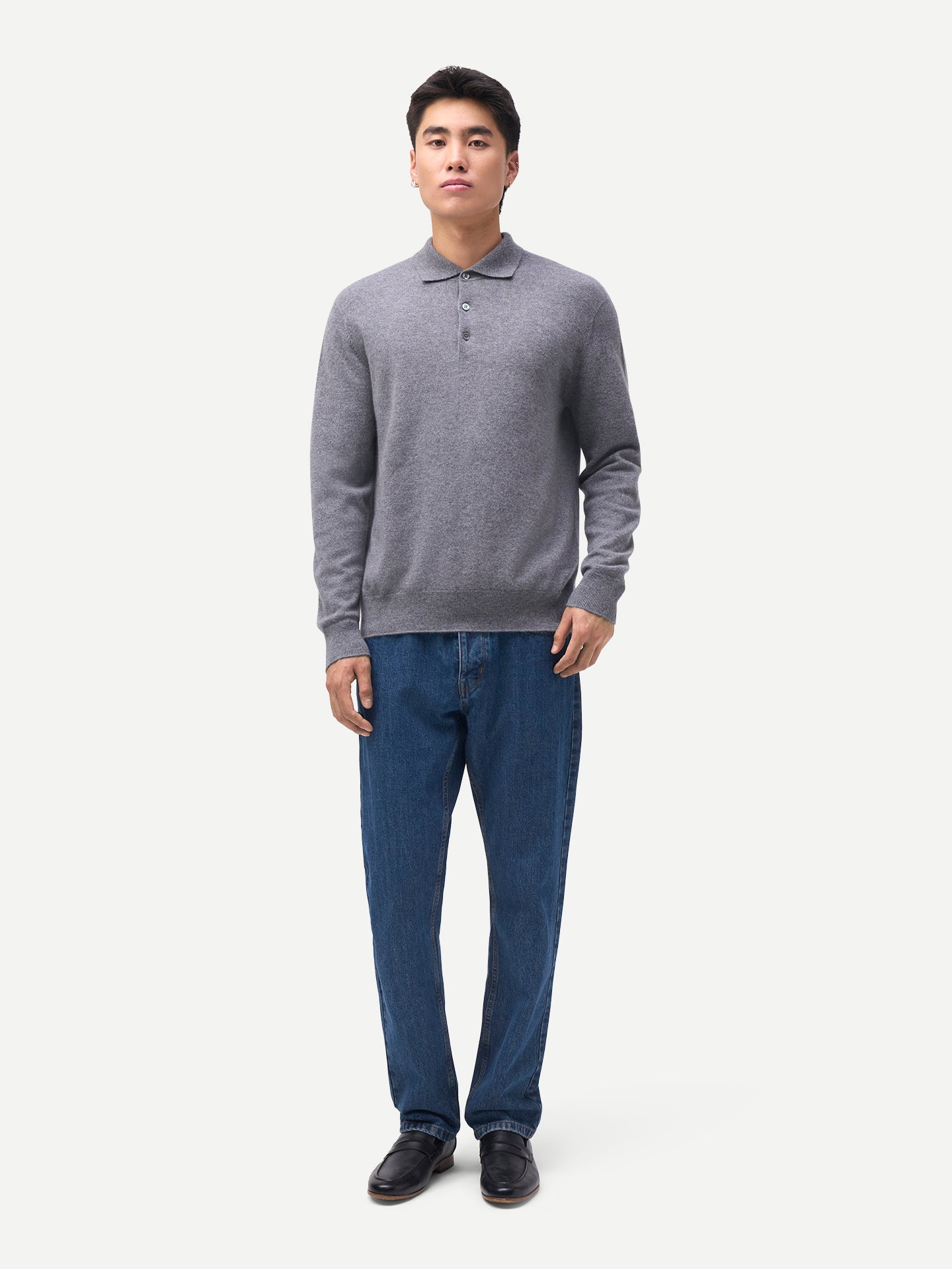 Timeless Cashmere Polo Jumper