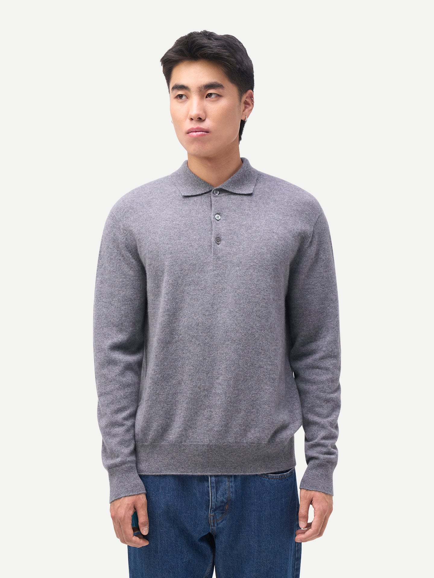 Timeless Cashmere Polo Jumper