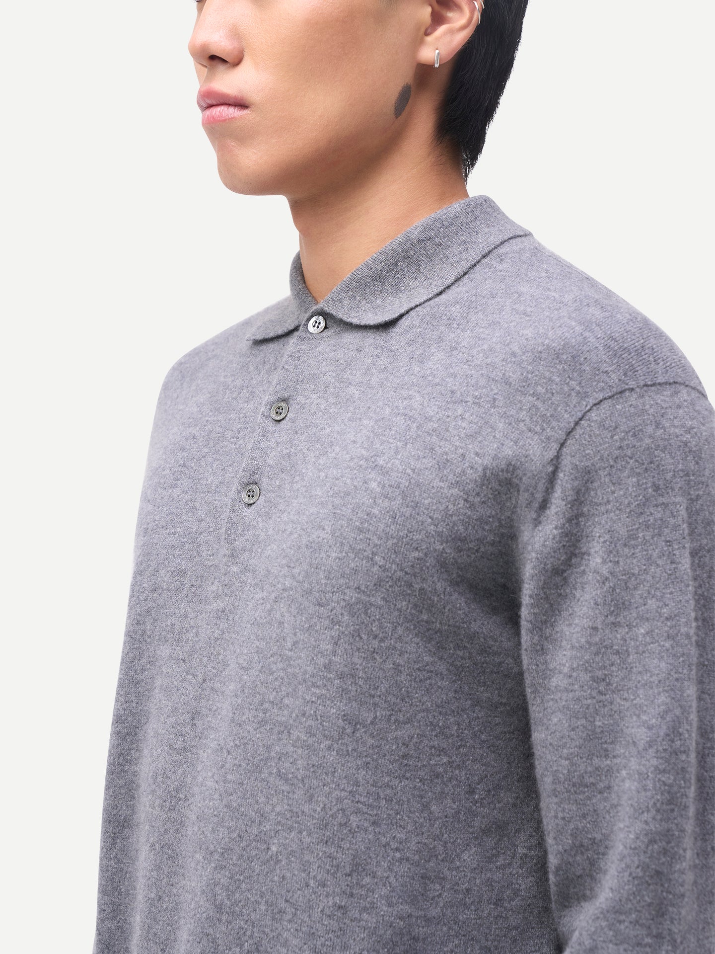 Timeless Cashmere Polo Jumper