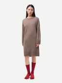 Women's Seamless Crewneck Cashmere Dress | GOBI UK