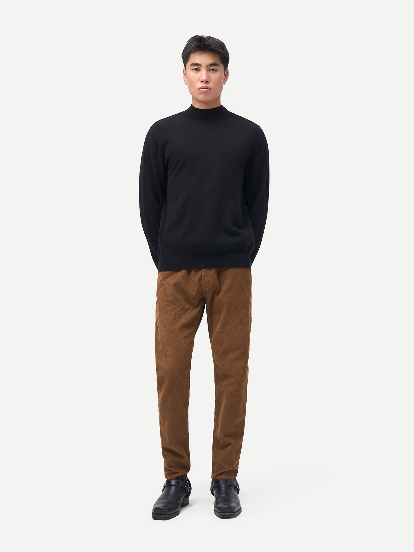Timeless Mock Neck Cashmere Jumper