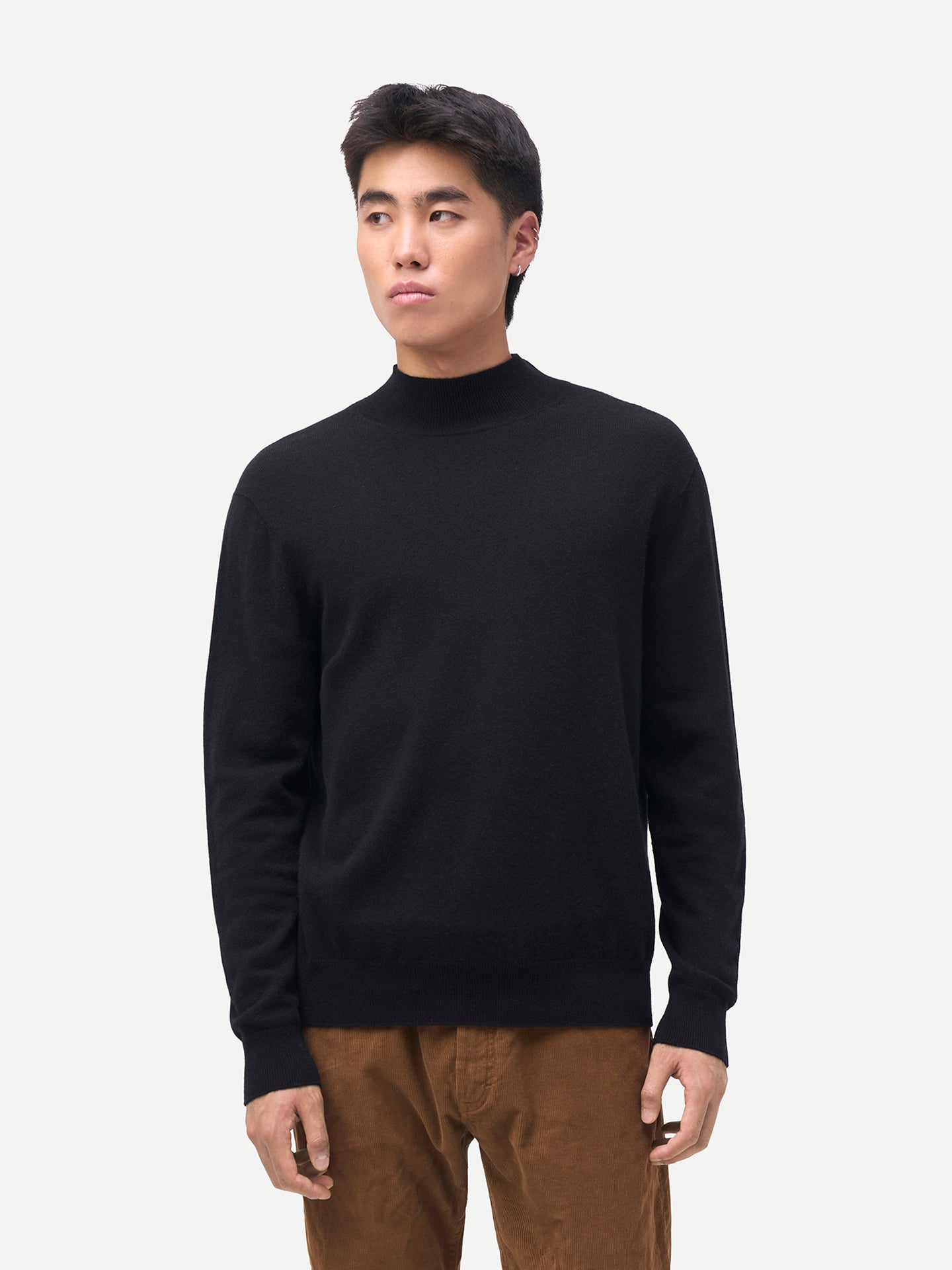 Timeless Mock Neck Cashmere Jumper