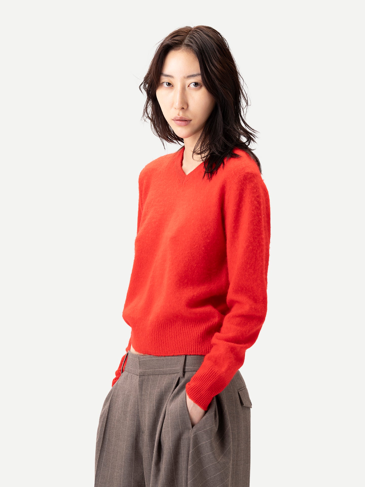 Dual-Collar Cashmere Jumper