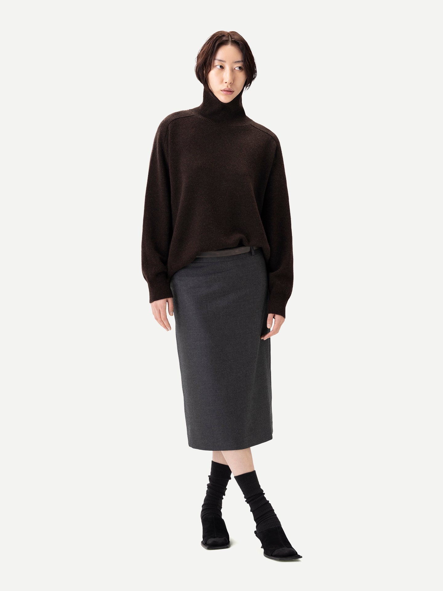 Unisex High-Neck Cashmere Jumper