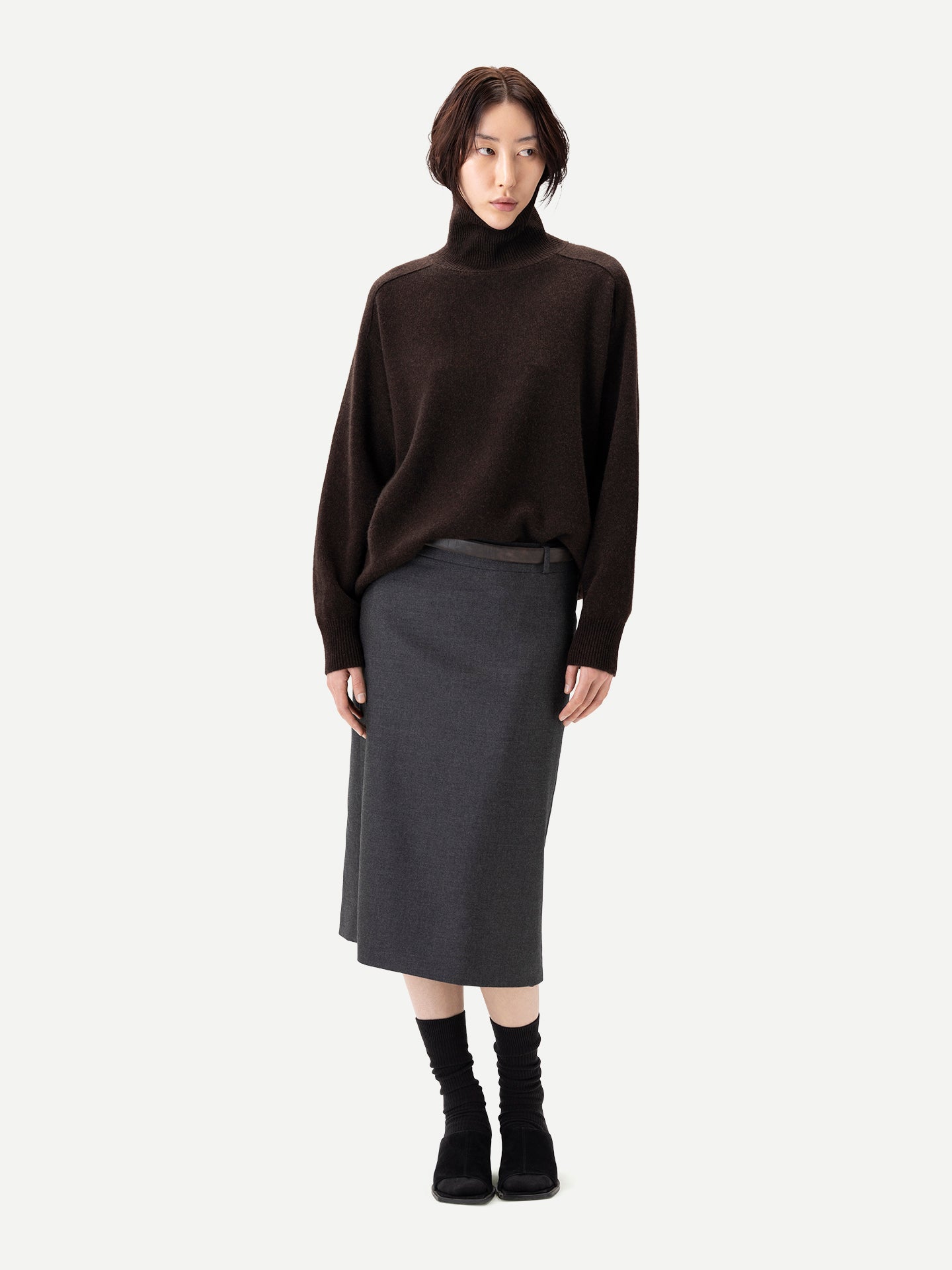 Unisex High-Neck Cashmere Jumper