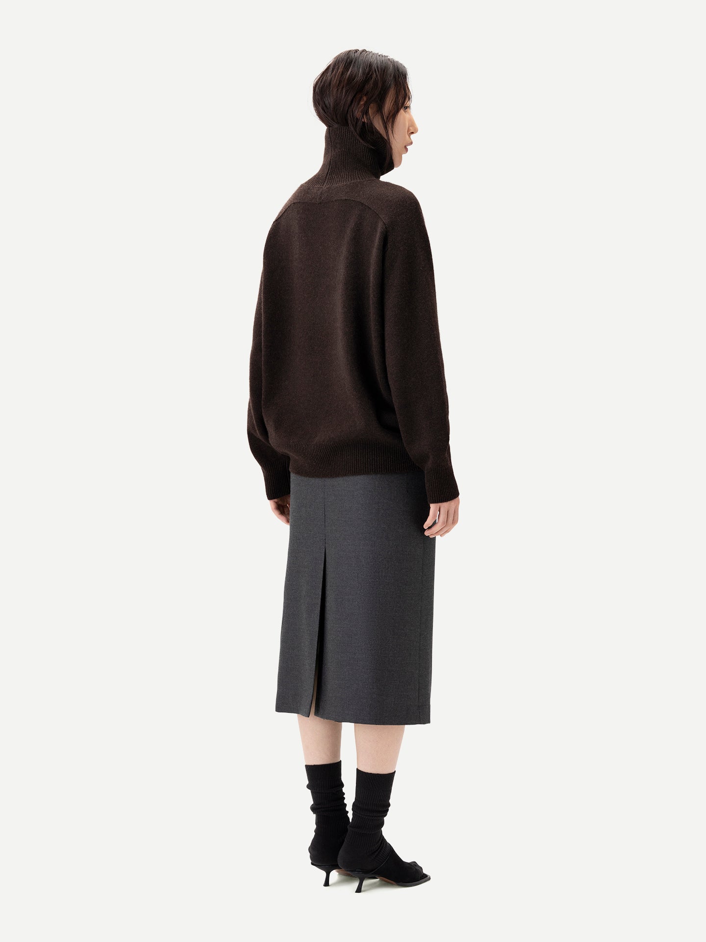 Unisex High-Neck Cashmere Jumper