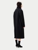 Unisex Cashmere Trench Coat| GOBI UK #color_black
