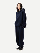Unisex Cashmere Sweatshirt Navy | GOBI UK #color_dress-blues