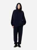 Unisex Cashmere Sweatshirt Navy | GOBI UK #color_dress-blues