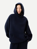 Unisex Cashmere Sweatshirt Navy | GOBI UK #color_dress-blues
