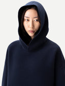 Unisex Cashmere Sweatshirt Navy | GOBI UK #color_dress-blues