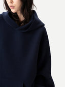 Unisex Cashmere Sweatshirt Navy | GOBI UK #color_dress-blues