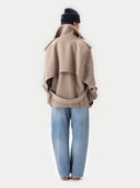 Women's Trench-Style Cashmere Peacoat | GOBI UK