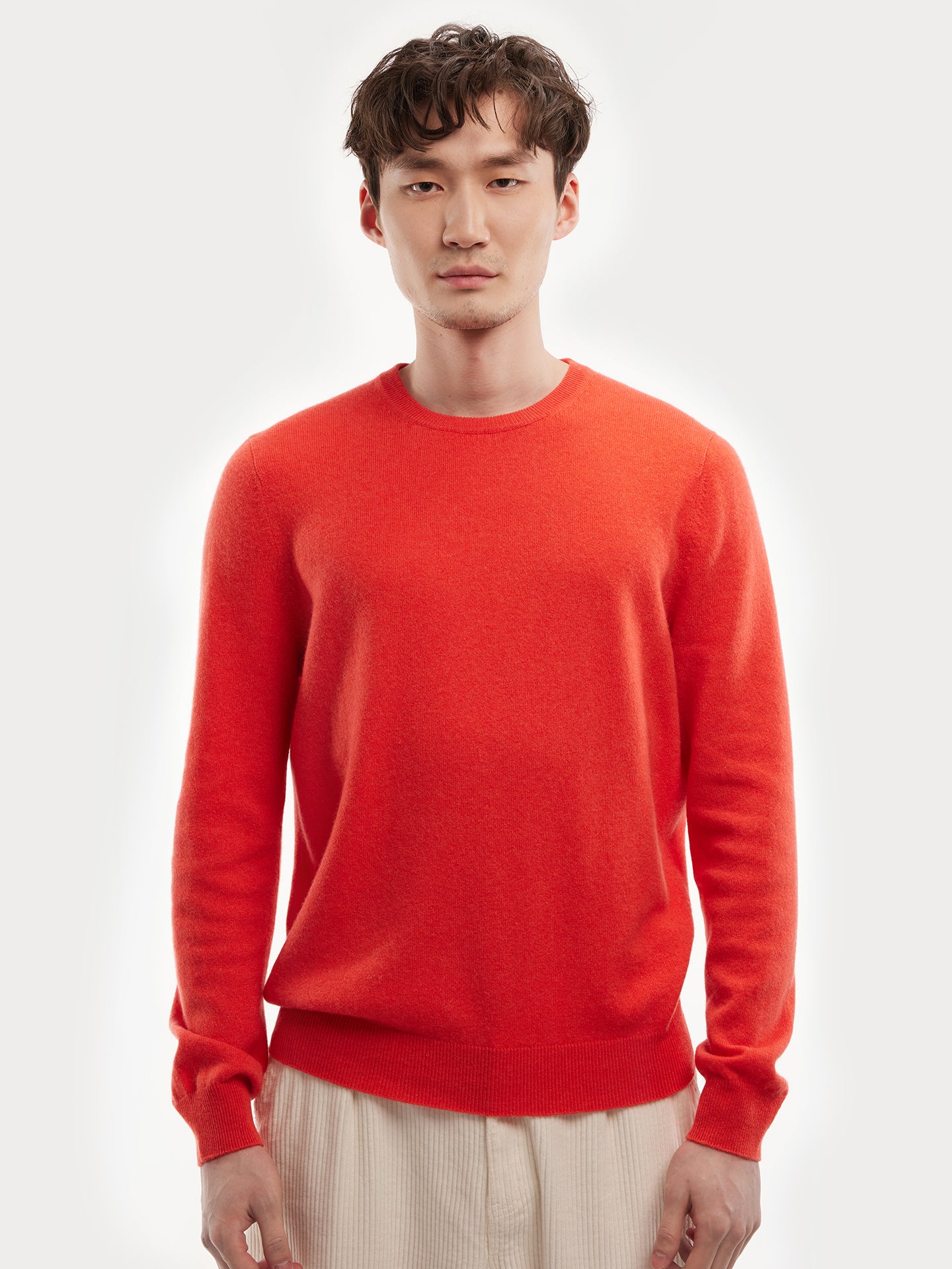 Men's Cashmere Crew Neck Fiesta - Gobi Cashmere