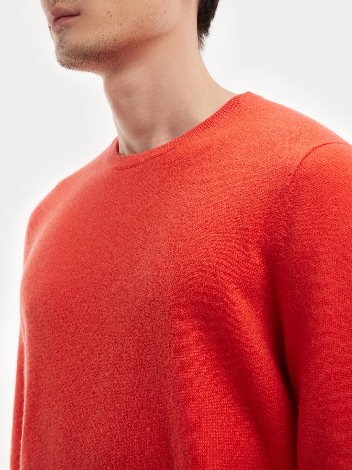 Men's Cashmere Crew Neck Fiesta - Gobi Cashmere