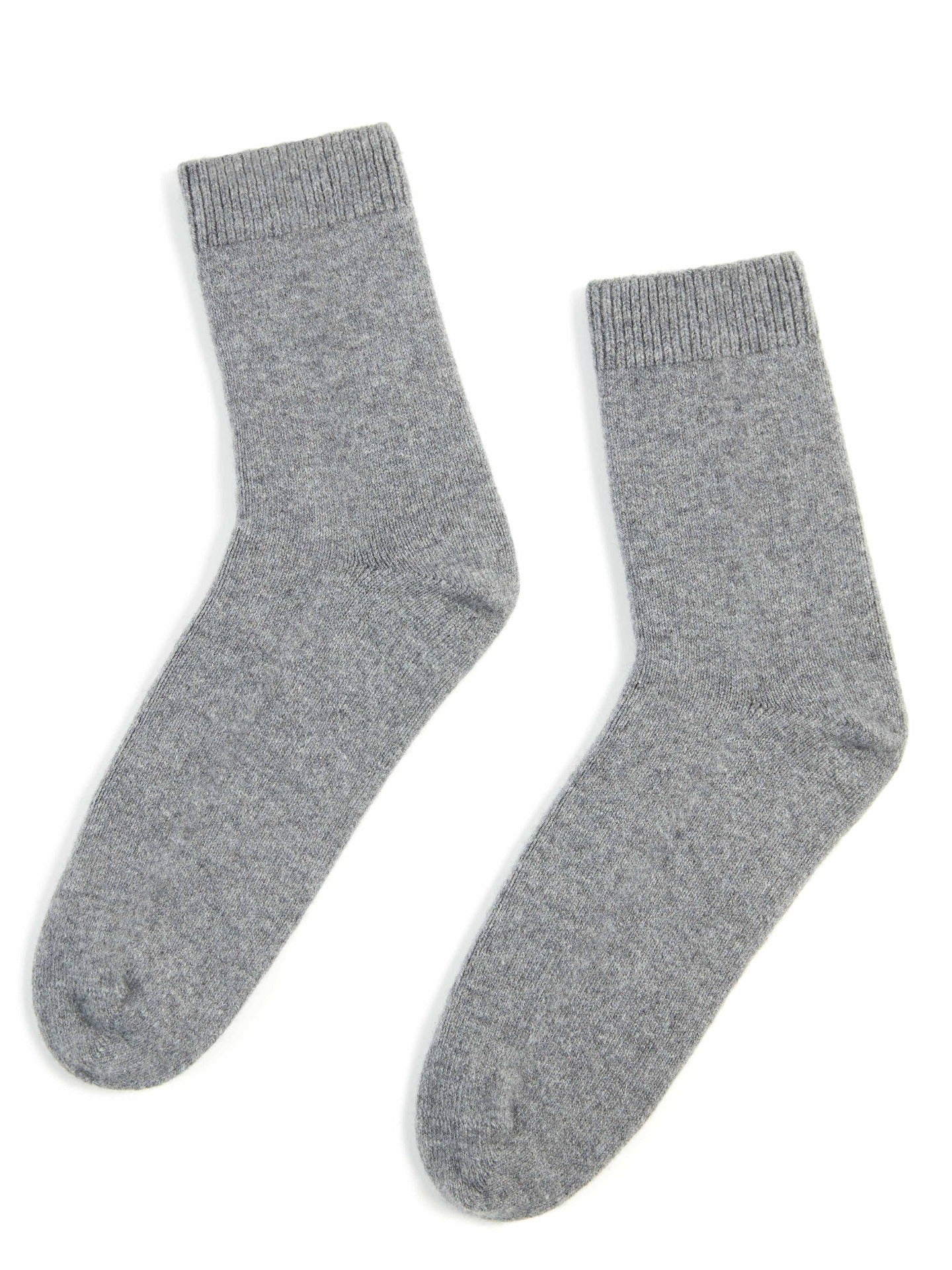 Unisex Cashmere Rib Knit Bed Socks