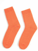 Women's Trim Knit Socks Camellia - Gobi Cashmere #color_camellia