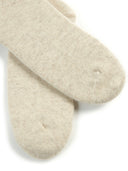 Women's Cashmere Trim Knit Socks Taupe - Gobi Cashmere #color_birch