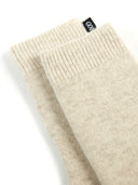 Women's Cashmere Trim Knit Socks Taupe - Gobi Cashmere #color_taupe