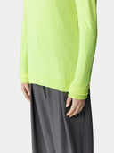 Essential Cashmere Crewneck Jumper Sunny Lime - Gobi Cashmere #color_black