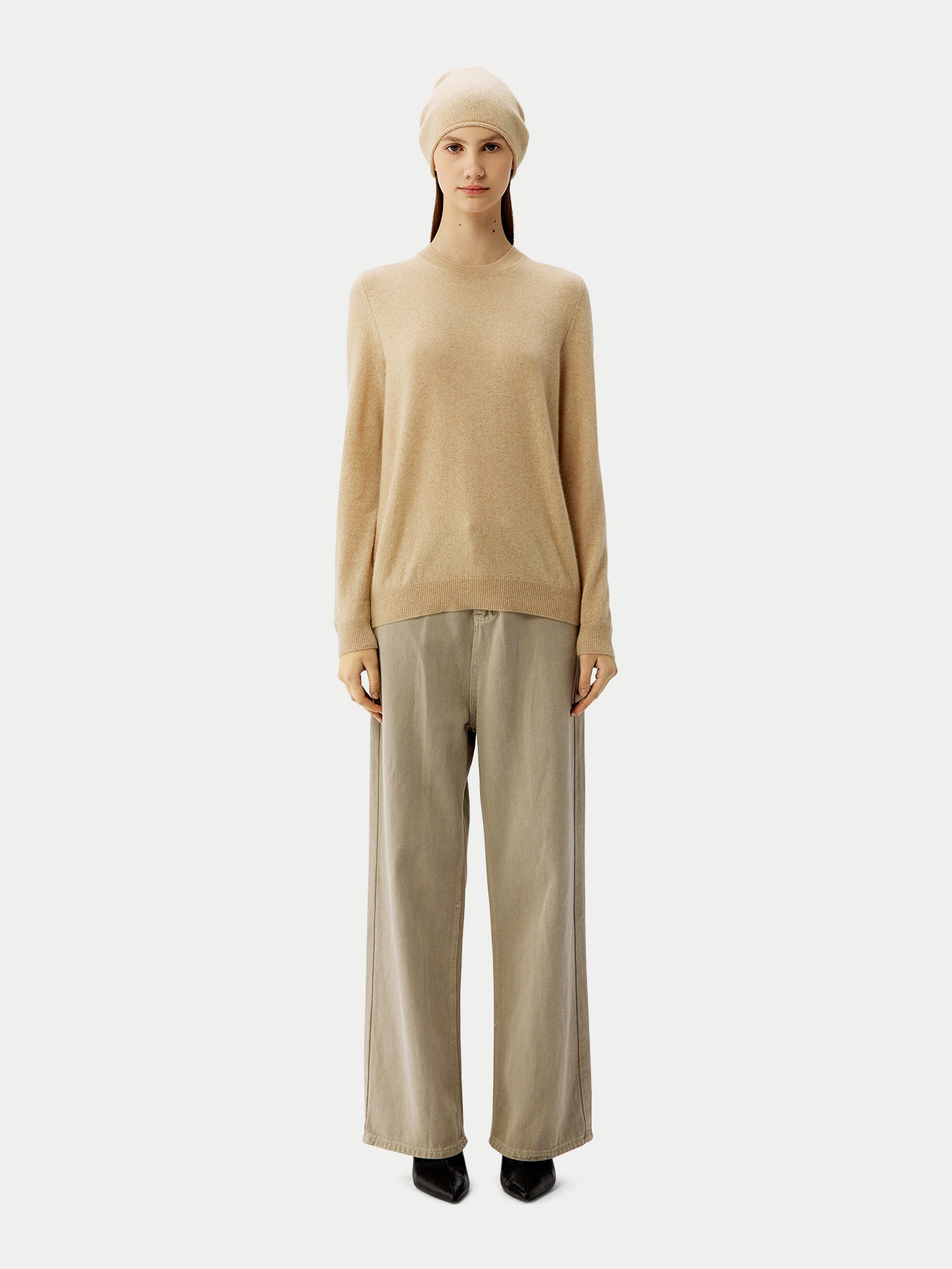 Organic Colour Cashmere £ 99 Hat & Sweater Set