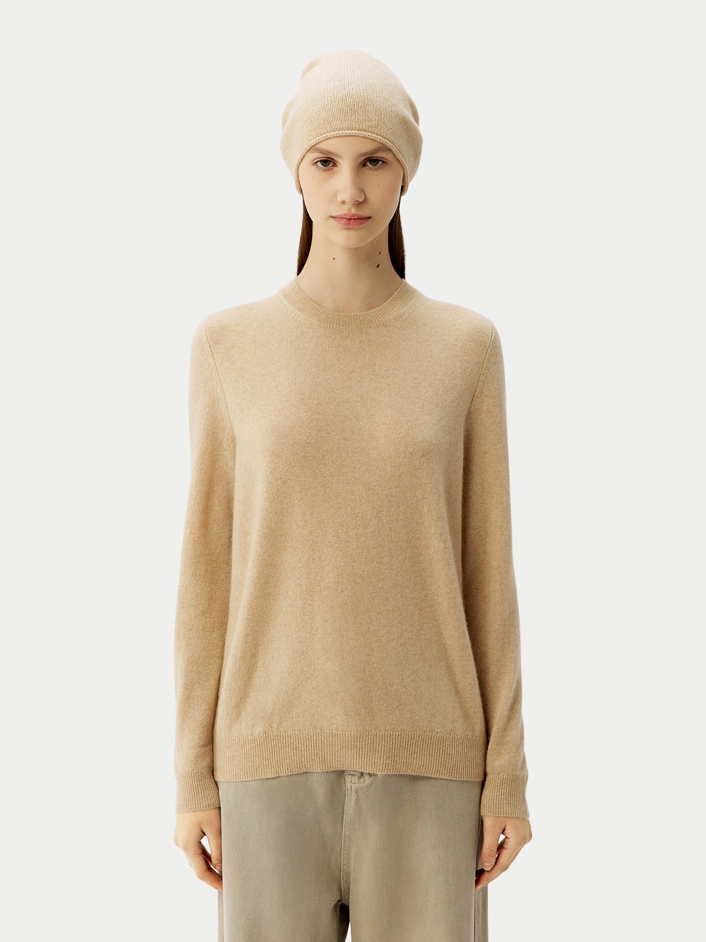 Organic Colour Cashmere £ 99 Hat & Sweater Set
