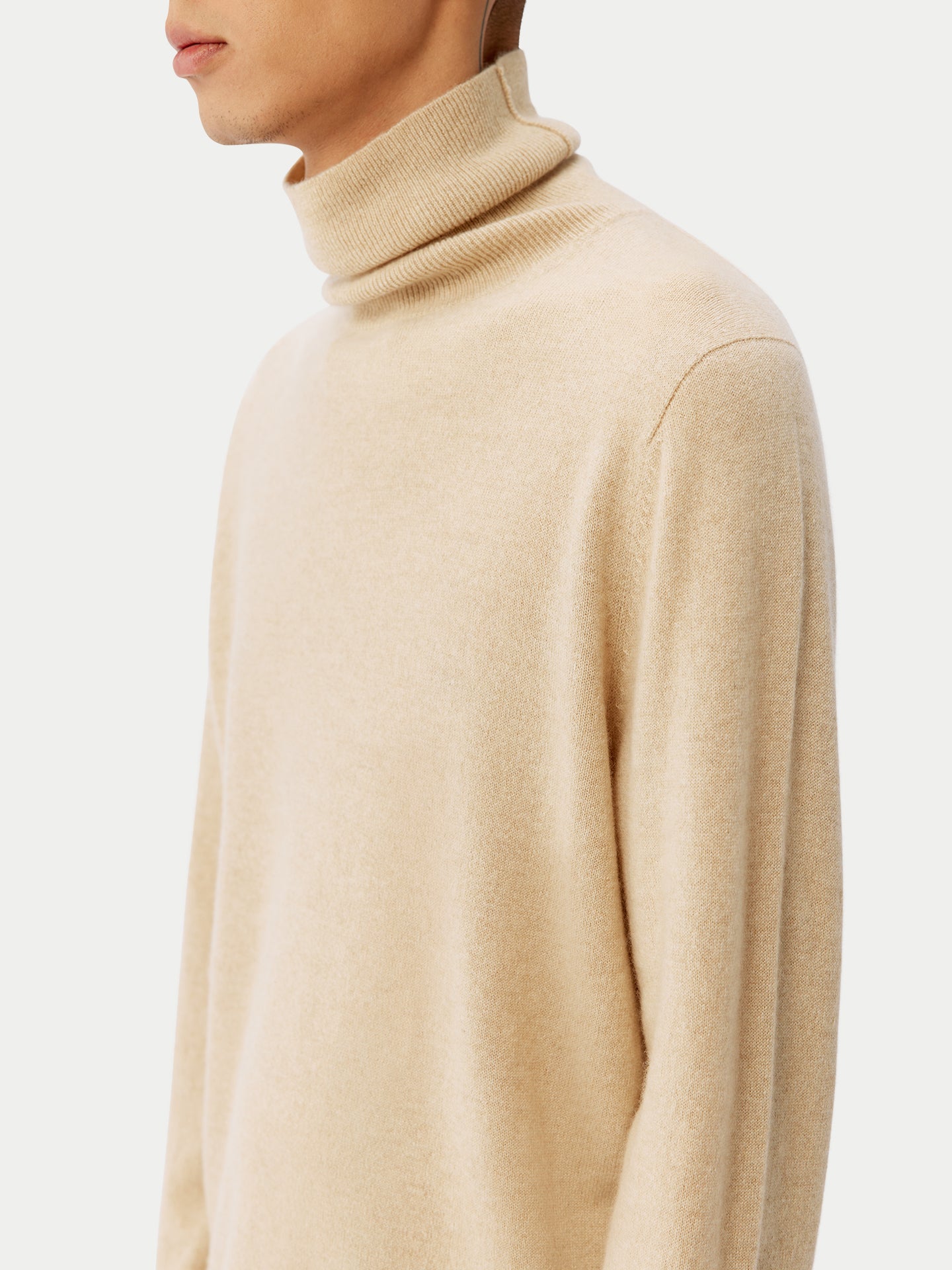 Organic Colour Essential Turtleneck Cashmere Jumper