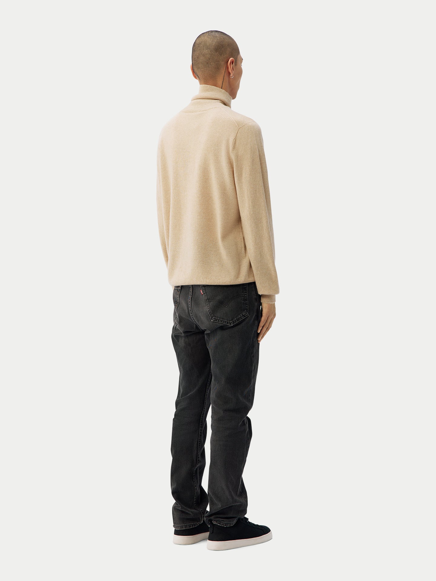 Organic Colour Essential Turtleneck Cashmere Jumper
