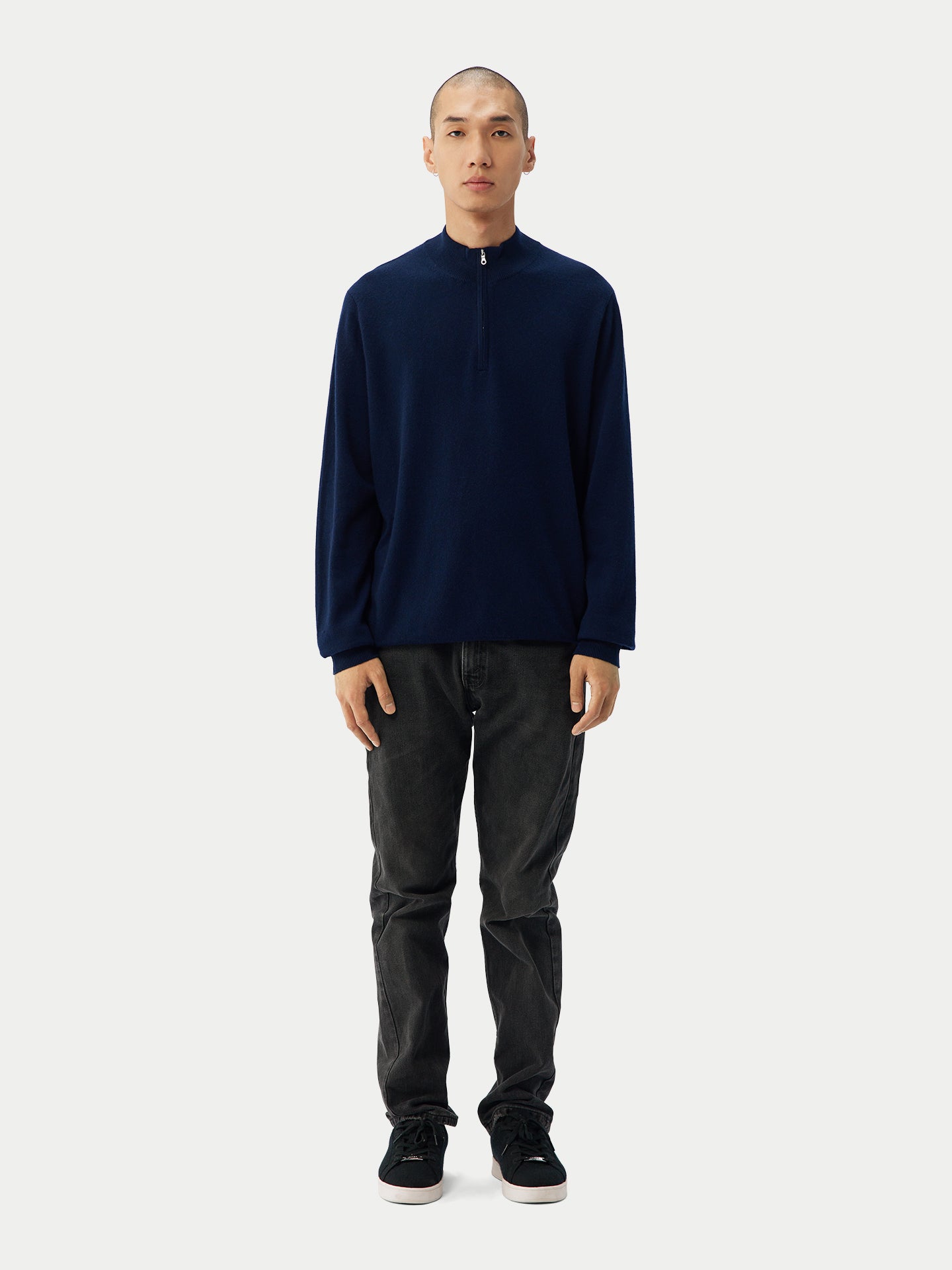 Half-Zip Cashmere Jumper