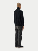Men’s Cashmere Turtle Neck Sweater Black | GOBI UK