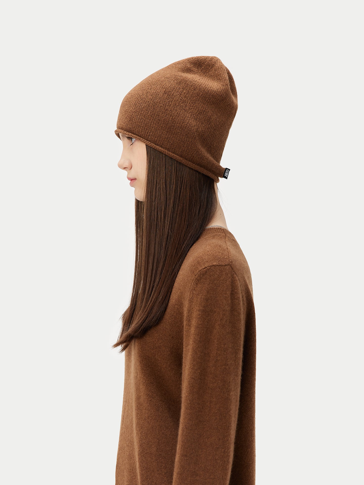 Women's Cashmere Hat & Sweater Set Otter - Gobi Cashmere