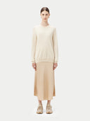 Women's Organic Colour Crew Neck Cashmere Jumper Off-White