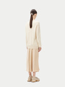 Women's Organic Colour Crew Neck Cashmere Jumper Off-White
