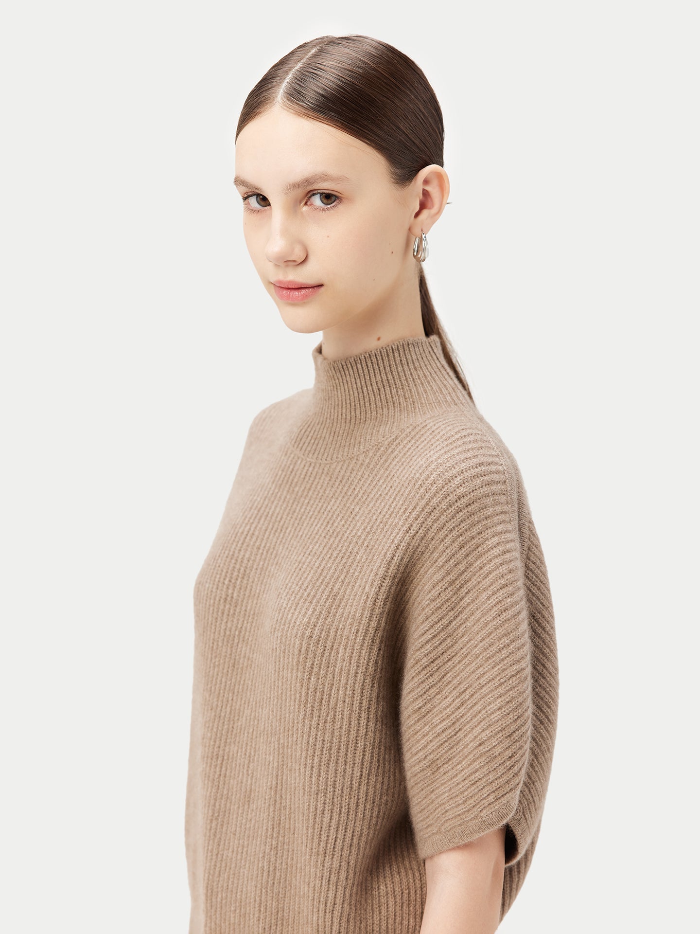 GOBI - Responsible Cashmere - Cashmere Short-Sleeve Turtleneck for Women